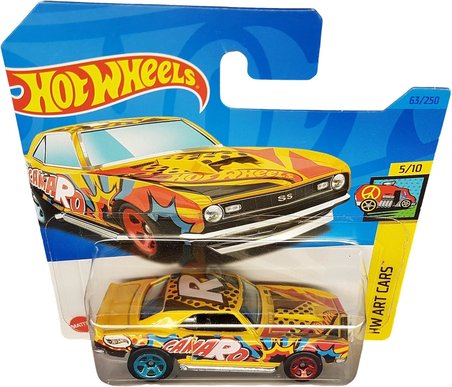 Hot Wheels - ´68 Copo Camaro - Hw Art Cars 5/10 - Hkh49 - Short Card - Gm - Comic Style - Mattel 202