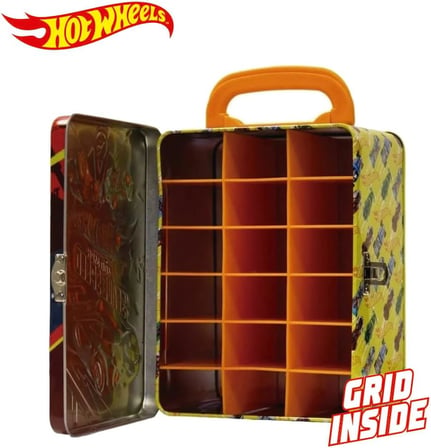 Hot Wheels Metal Araç Taşıma Çantası, 1:64 Ölçeğinde, 18 Araç Saklama Ve Düzenleyici, Koleksiyoncula