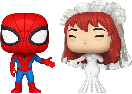 Funko Pop! Marvel: Süper Kahraman Çiftleri - Örümcek Adam Ve Mj - 2'Li Paket - Marvel Comics - Kolek