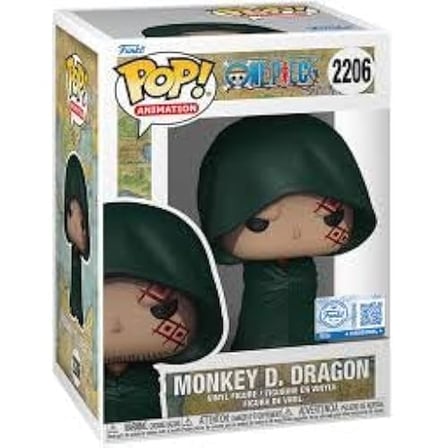 Pop! Animasyon: Tek Parça - Monkey D. Dragon Chrono Oyuncaklar Koruyucu Ile Yayın Öncesi Çıkartma