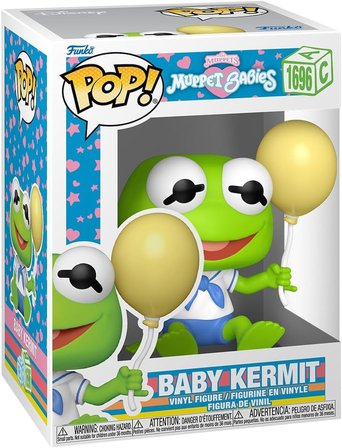Funko Pop! Disney: Muppet Babies - Baby Kermit The Frog​ - Koleksiyon Vinil Figür - Hediye Fikri - R
