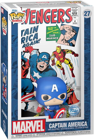 Funko Pop Comic Cover: Marvel - Avengers (Captain America) Figür