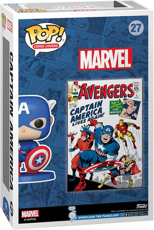 Funko Pop Comic Cover: Marvel - Avengers (Captain America) Figür