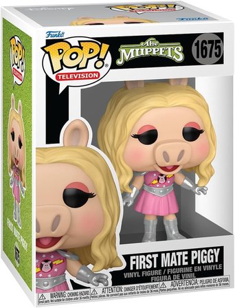 Funko Pop! Tv: Muppets - İlk Mate Bayan Piggy | Resmi Ürün - Raf Teşhir Için Koleksiyonluk Vinil Hey