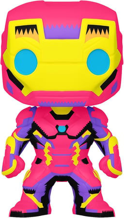 Funko 48846 Marvel Black Lighiron Man Koleksiyon, Renkli Oyuncak Figür