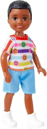 Barbie Chelsea Bebek, Çiçek Desenli Elbise Ve Ayakkabı Ile Kırmızı Saçlı Ve Mavi Gözlü Küçük Bebek, 
