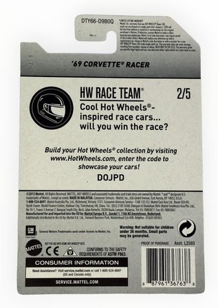 Hot Wheels 69 Corvette Racer, Yarış Takımı 2/5
