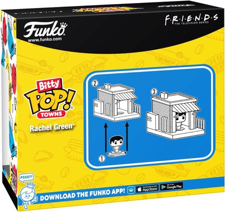 Funko Pop! Bitty Kasaba: Arkadaşlar - Rachel Yeşil Ve Merkezi Perk