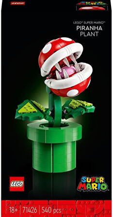 Lego® Super Mario™ Piranha Plant 71426- Yetişkinler İçin Koleksiyonluk Yapım Seti (540 Parça)