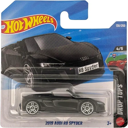 Hot Wheels Tekli Arabalar 2019 Audi R8 Spyder, Drop Tops, Siyah