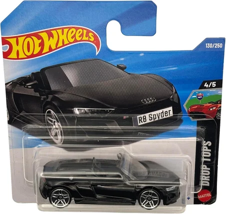 Hot Wheels Tekli Arabalar 2019 Audi R8 Spyder, Drop Tops, Siyah