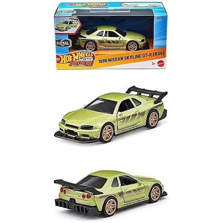 Hpr70 1:43 Hot Wheels Çek-Bırak Araba - 1999 Nissan Skyline Gt-R (R34) Jkr03