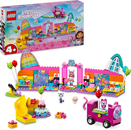 Lego Gabby’S Dollhouse Gabby’Nin Parti Odası 10797, 4 Yaş Ve Üzeri Çocuklar Için Yaratıcı Oyuncak Ya