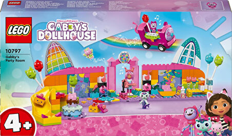 Lego Gabby’S Dollhouse Gabby’Nin Parti Odası 10797, 4 Yaş Ve Üzeri Çocuklar Için Yaratıcı Oyuncak Ya