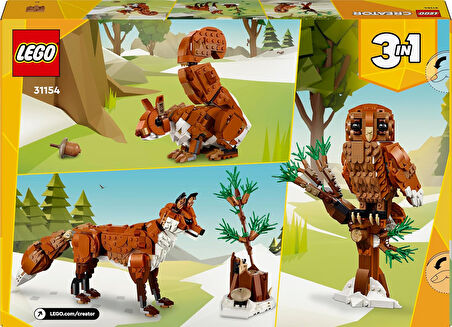 Lego® Creator Orman Hayvanları: Kızıl Tilki 31154-9 Yaş Ve Üzeri Çocuklar Için Baykuş Ve Sincap Mode