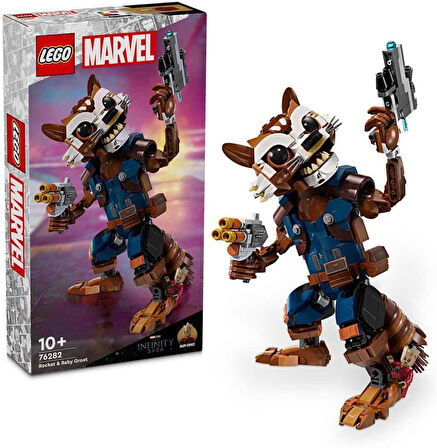 Lego Marvel Rocket Ve Bebek Groot 76282 – 10 Yaş Ve Üzeri Süper Kahraman Seven Çocuklar İçin İnşa Ed