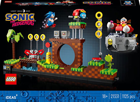 Lego® Ideas Sonic The Hedgehog Yeşil Tepe Bölgesi 21331 - Yetişkinler Için Nostaljik Yapım Seti (112