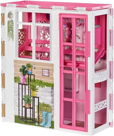 Esareticaret Hcd47 Taşınabilir Portatif Ev, Pembe, Barbie Ile Uyumlu