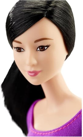 Barbie Sonsuz Hareket Bebeği, Siyah Saçlı - Siyah Taytlı, 22 Eklemli Oyuncak Bebek, 1316.216226