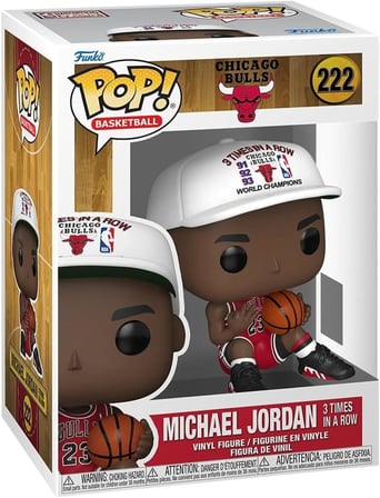 Funko Pop! Nba: Bulls - Michael Jordan (Üst Üste 3 Kez) Figür, 21005Ac