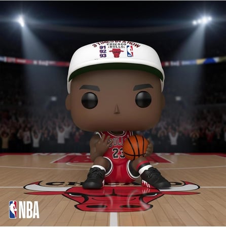 Funko Pop! Nba: Bulls - Michael Jordan (Üst Üste 3 Kez) Figür, 21005Ac