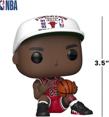 Funko Pop! Nba: Bulls - Michael Jordan (Üst Üste 3 Kez) Figür, 21005Ac