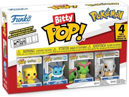 Funko Bitty Pop Pokemon 4'Lü Paket Figür, 889698811323
