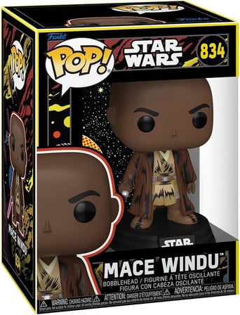 Funko Pop! Star Wars: Mace Windu - (Retro) - Koleksiyon Vinil Figür - Hediye Fikri - Resmi Ürün - Ço