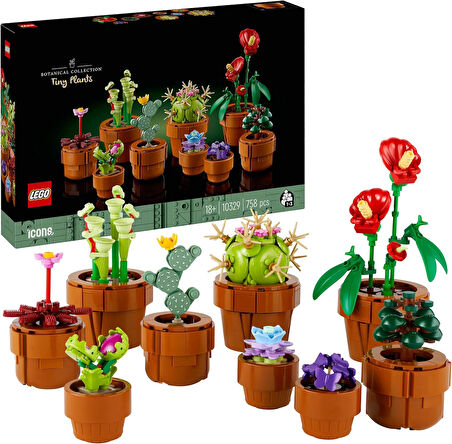 Lego® Icons Minik Bitkiler 10329 - Yetişkinler Için Dekoratif, Koleksiyonluk Ve Sergilenebilir Yarat