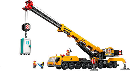 Lego City Sarı Mobil İnşaat Vinci 60409-9 Yaş Ve Üzeri Çocuklar Için Yaratıcı Oyuncak Yapım Seti (11