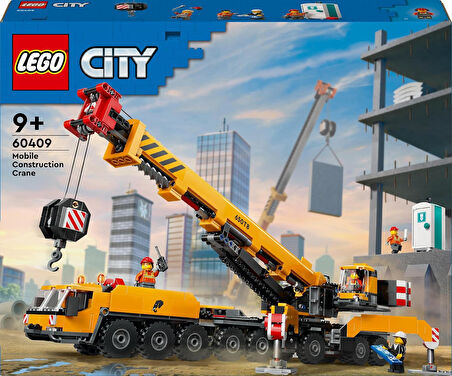 Lego City Sarı Mobil İnşaat Vinci 60409-9 Yaş Ve Üzeri Çocuklar Için Yaratıcı Oyuncak Yapım Seti (11