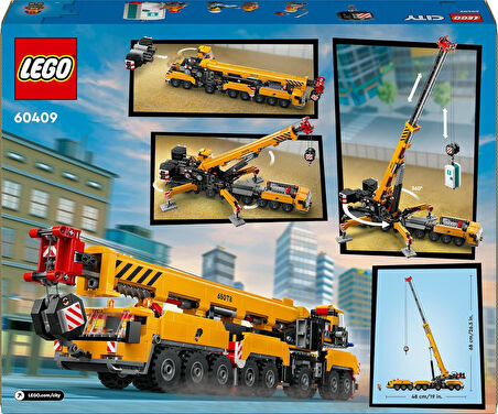 Lego City Sarı Mobil İnşaat Vinci 60409-9 Yaş Ve Üzeri Çocuklar Için Yaratıcı Oyuncak Yapım Seti (11