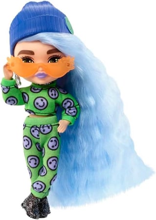 Barbie Extra Mini Bebekler HGP62 - Mavi Saçlı