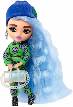 Barbie Extra Mini Bebekler HGP62 - Mavi Saçlı