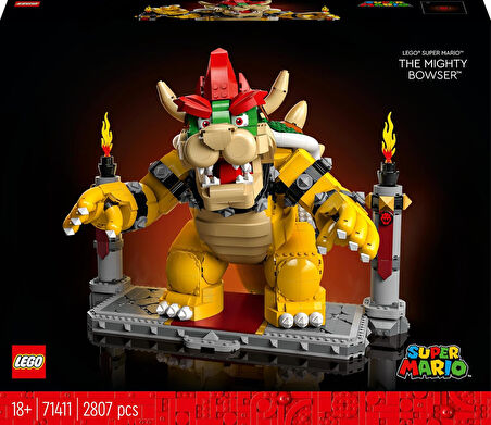 Lego® Super Mario™ Mighty Bowser™ 71411 - Yetişkin Hayranlar Için Koleksiyonluk Yapım Seti (2807 Par