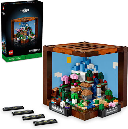 Lego Minecraft Eşya Yapma Masası 21265 - Yetişkinler Için Koleksiyonluk Yaratıcı Model Yapım Seti (1