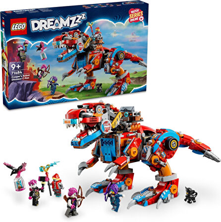 Lego Dreamzzz Cooper’In Robot Dinozoru C-Rex 71484 – 9 Yaş Ve Üzeri Çocuklar İçin 4 Minifigür Ve T. 