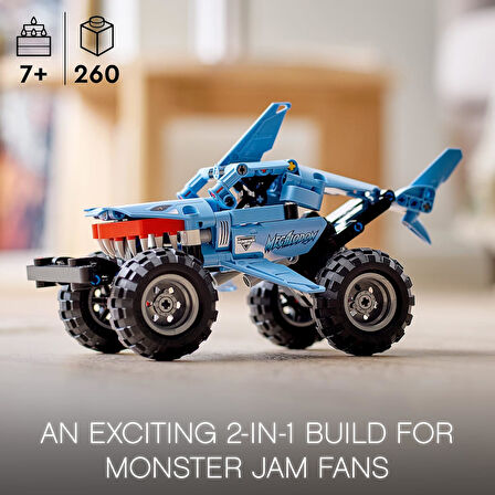 Lego Technic Monster Jam Megalodon 42134 - 7 Yaş Ve Üzeri Araçları Seven Çocuklar İçin 2’Si 1 Arada 