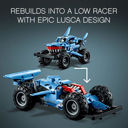 Lego Technic Monster Jam Megalodon 42134 - 7 Yaş Ve Üzeri Araçları Seven Çocuklar İçin 2’Si 1 Arada 