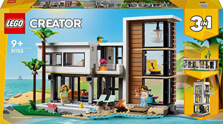 Lego Creator 3’Ü 1 Arada Modern Ev 31153 – 9 Yaş Ve Üzeri İçin 3 Katlı Şehir Binası Veya Orman Kulüb