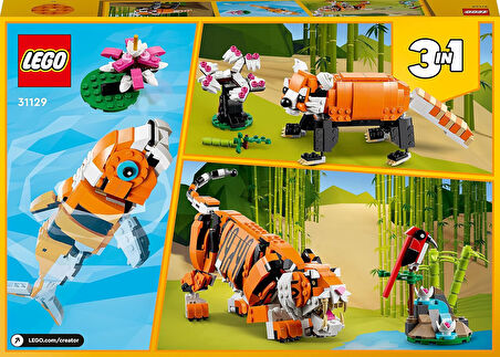 Lego® Creator 3’Ü 1 Arada Muhteşem Kaplan 31129-9 Yaş Ve Üzeri Çocuklar Için Kaplan, Kırmızı Panda V