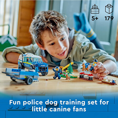 Lego® City Mobil Polis Köpeği Eğitimi 60369-5 Yaş Ve Üzeri Çocuklar Için Oyuncak Yapım Seti (197 Par