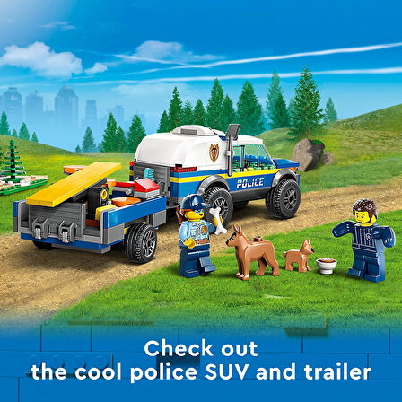 Lego® City Mobil Polis Köpeği Eğitimi 60369-5 Yaş Ve Üzeri Çocuklar Için Oyuncak Yapım Seti (197 Par