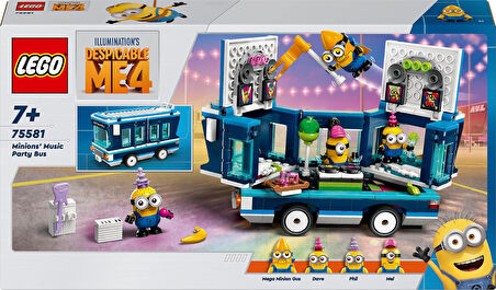 Lego Despicable Me 4 Minyonların Müzikli Parti Otobüsü 75581 7 Yaş Ve Üzeri Çocuklar İçin Yaratıcı O
