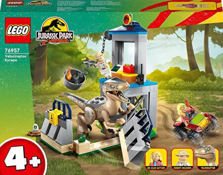 Lego® Jurassic World Velociraptor Kaçışı 76957-4 Yaş Ve Üzeri Çocuklar Için Yaratıcı Oyuncak Dinozor