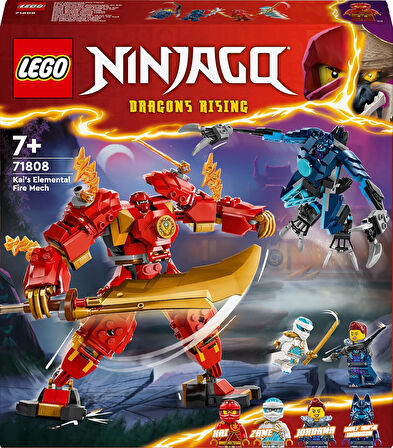 Lego Ninjago Kai’Nin Ateş Elementi Robotu 71808-7 Yaş Ve Üzeri Çocuklar Için Ninja Figürü İçeren Yar