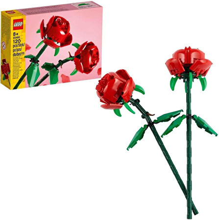 Lego® Icons Gül 40460 - Dekoratif, Koleksiyonluk Ve Sergilenebilir Çiçek Modeli Yapım Seti (120 Parç