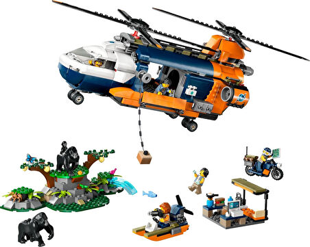 Lego City Orman Kaşifinin Helikopteri Kamp Yerinde 60437-8 Yaş Ve Üzeri Çocuklar Için Yaratıcı Oyunc