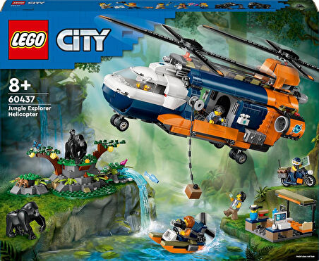 Lego City Orman Kaşifinin Helikopteri Kamp Yerinde 60437-8 Yaş Ve Üzeri Çocuklar Için Yaratıcı Oyunc