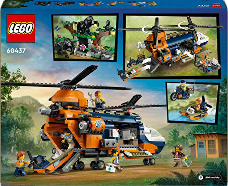 Lego City Orman Kaşifinin Helikopteri Kamp Yerinde 60437-8 Yaş Ve Üzeri Çocuklar Için Yaratıcı Oyunc